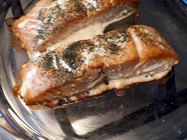 Oven Baked Salmon with Dill